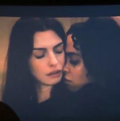 Anne Hathaway and Michaela Coel Lesbian Scene Mother Mary