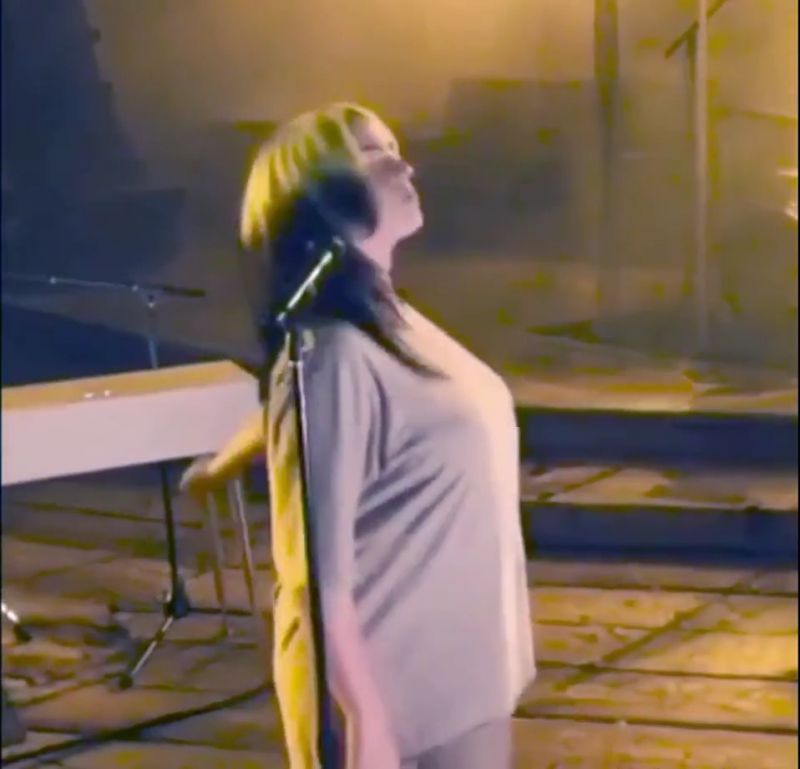 Billie eilish bouncing boobs