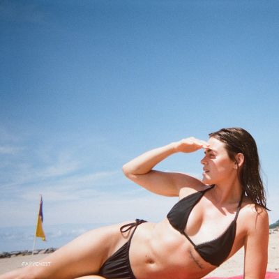 Lucy Hale Tits at the Beach