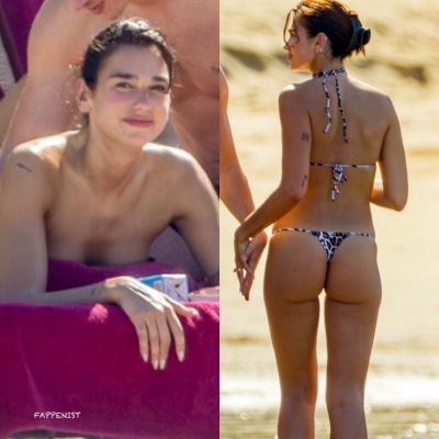 Dua Lipa Tits and Ass Paparazzi Shots