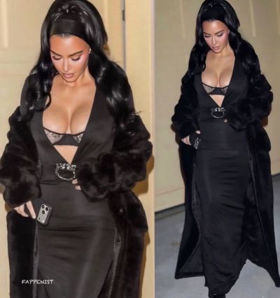 Kim Kardashian Big Tits Christmas Party