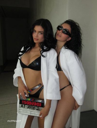 Kylie Jenner and Charli XCX Big Tits The Moment