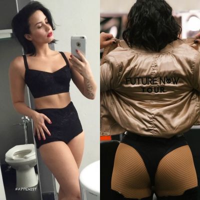 Demi Lovato Tits and Ass Throwback