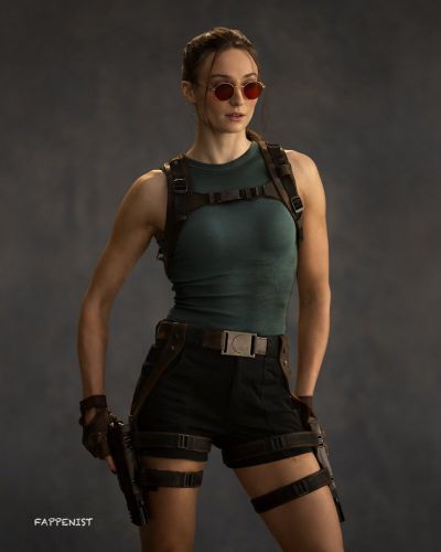 Sophie Turner Sexy as Lara Croft