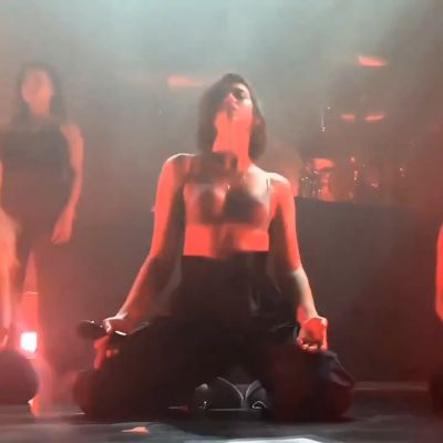 Dua Lipa Bouncing Big Tits On Stage