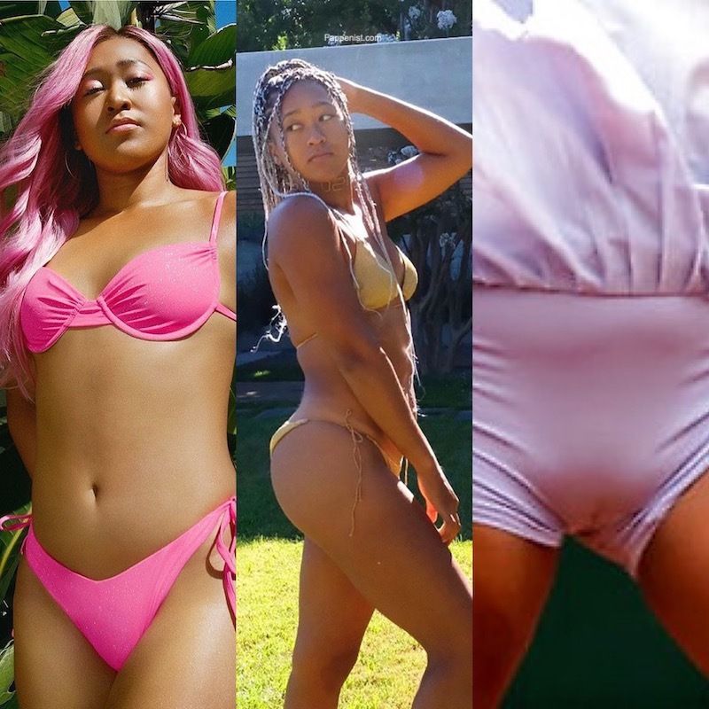 Naomi Osaka,braless,boobs,tits,cleavage,ass,camel toe,bikini,upskirt,papara...