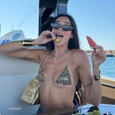 Dua Lipa Tits on Vacation
