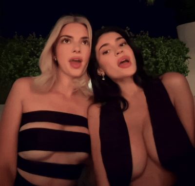 Kendall and Kylie Big Tits Gif