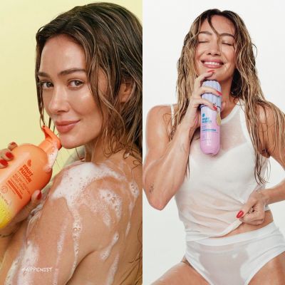 Hilary Duff Topless and Wet