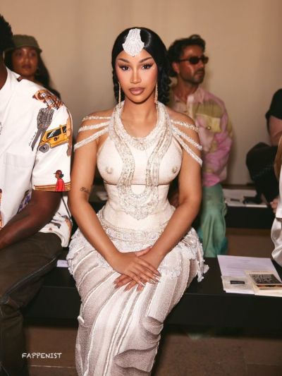 Cardi B Nipples Dress