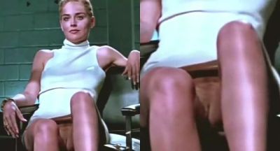 Sharon Stone Nude Pussy Scene Enhanced Basic Instinct