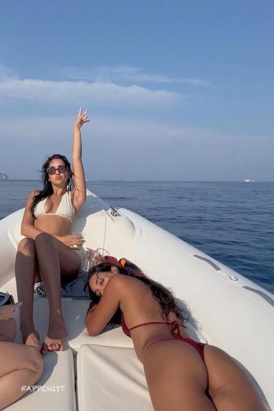 Geraldine Viswanathan Sexy Tits and Ass Thong Bikini