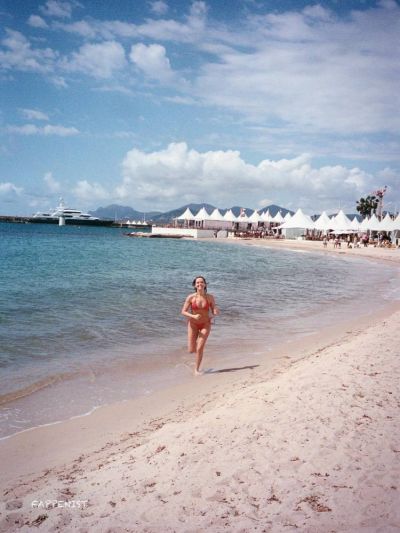 Zoey Deutch Tits at the Beach