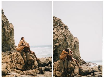Dafne Keen Nude Tits at the Beach