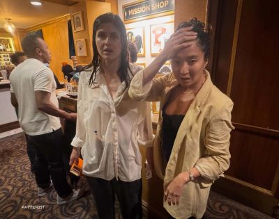 Alexandra Daddario Soaking Wet Top