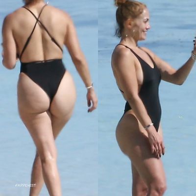 Jennifer Lopez Tits and Ass at the Beach