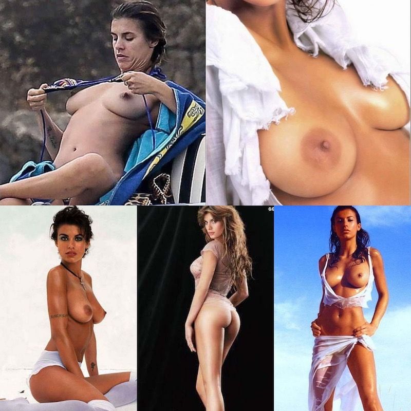 Elisabetta Canalis,nude,naked,topless,boobs,tits,ass,caught,paparazzi,wardr...