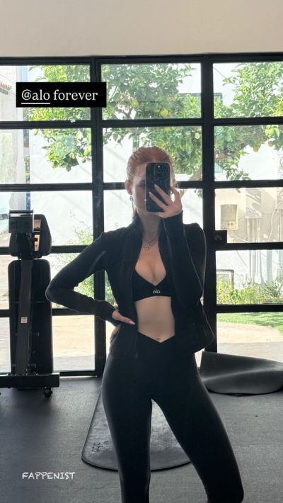 Madelaine Petsch Tits at the Gym