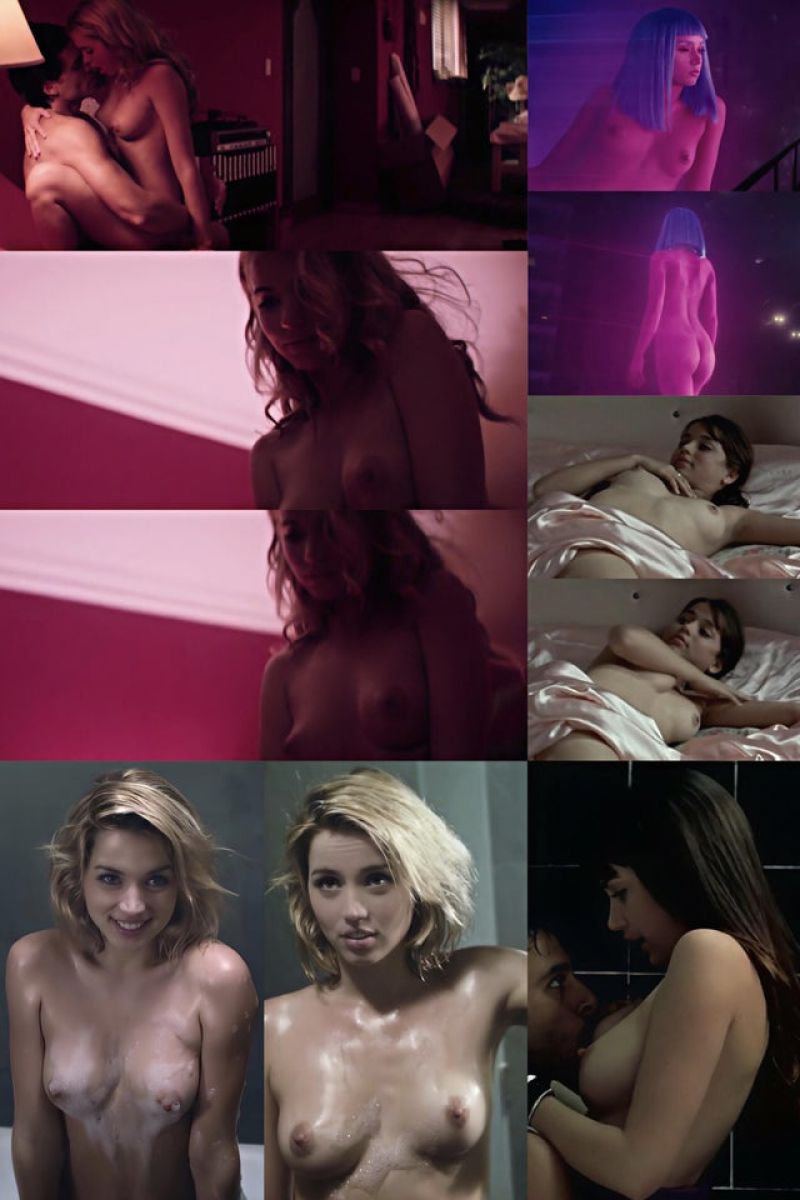 Ana De Armas nude scenes screenshots enhanced with AI showing her topless b...