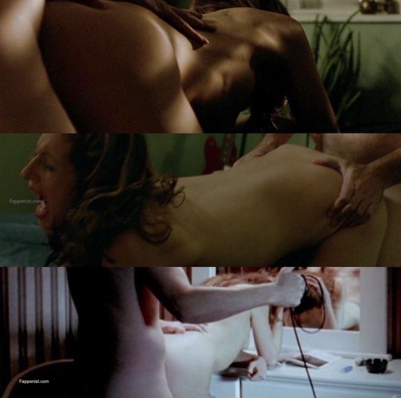 Alysia Reiner nude photo collection showing her topless boobs, naked ass, o...