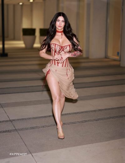 Megan Fox Big Tits Corset