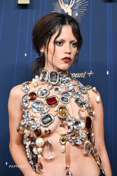 Jenna Ortega Topless Tits at the Emmys