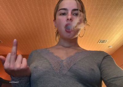 Addison Rae Nipples and Smoking