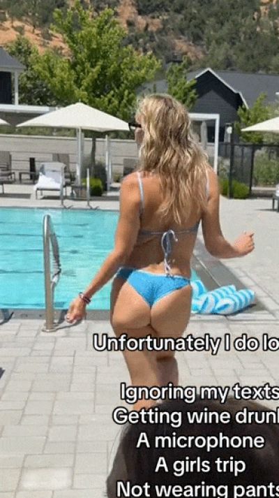 Kate Hudson Sexy Ass Thong Bikini Gif